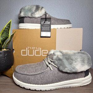 NEW!!! Hey Dude Britt Sunset Smoke Women’s 9 Faux Fur Lined Boots